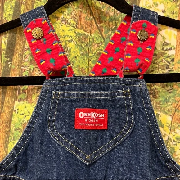 OshKosh B'Gosh Denim Overall Dress vintage retro 1980s 80s - Picture 5 of 11